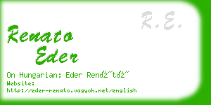 renato eder business card